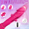 Sex Machine Thrusting Dildo Vibrator with Automatic Vibrating & Thrusting & Flapping