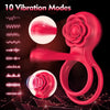 Adorime Vibrating Penis Ring with 10 Vibration Modes and 6 Extra Rings, G-spot Clitoral Stimulator