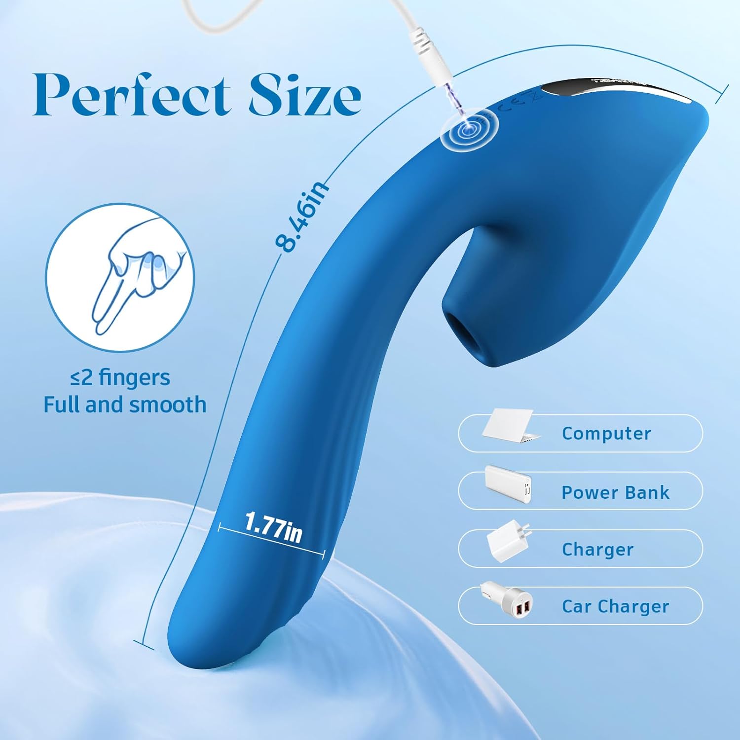 InsideOut Deep G Spot Clitoral Stimulator with 7 Thrusting + 10 Vibration + 10 Suction