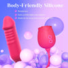 Rose Toy with Thrusting G Spot Vibrator & 10 Sucking Modes