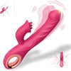 3 in 1 Rabbit Vibrator Dildo with 10 Wiggling & Vibrating & Licking Modes