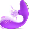 3 in 1 Adjustable Dildo Vibrator Sucking Stimulator with 10 Suction & Vibration Modes