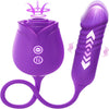 Rose Toy with Thrusting G Spot Vibrator & 10 Sucking Modes