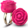 Rose Clitoral Vibrator Open Finger Ring Nipple Massager Valentines Ring