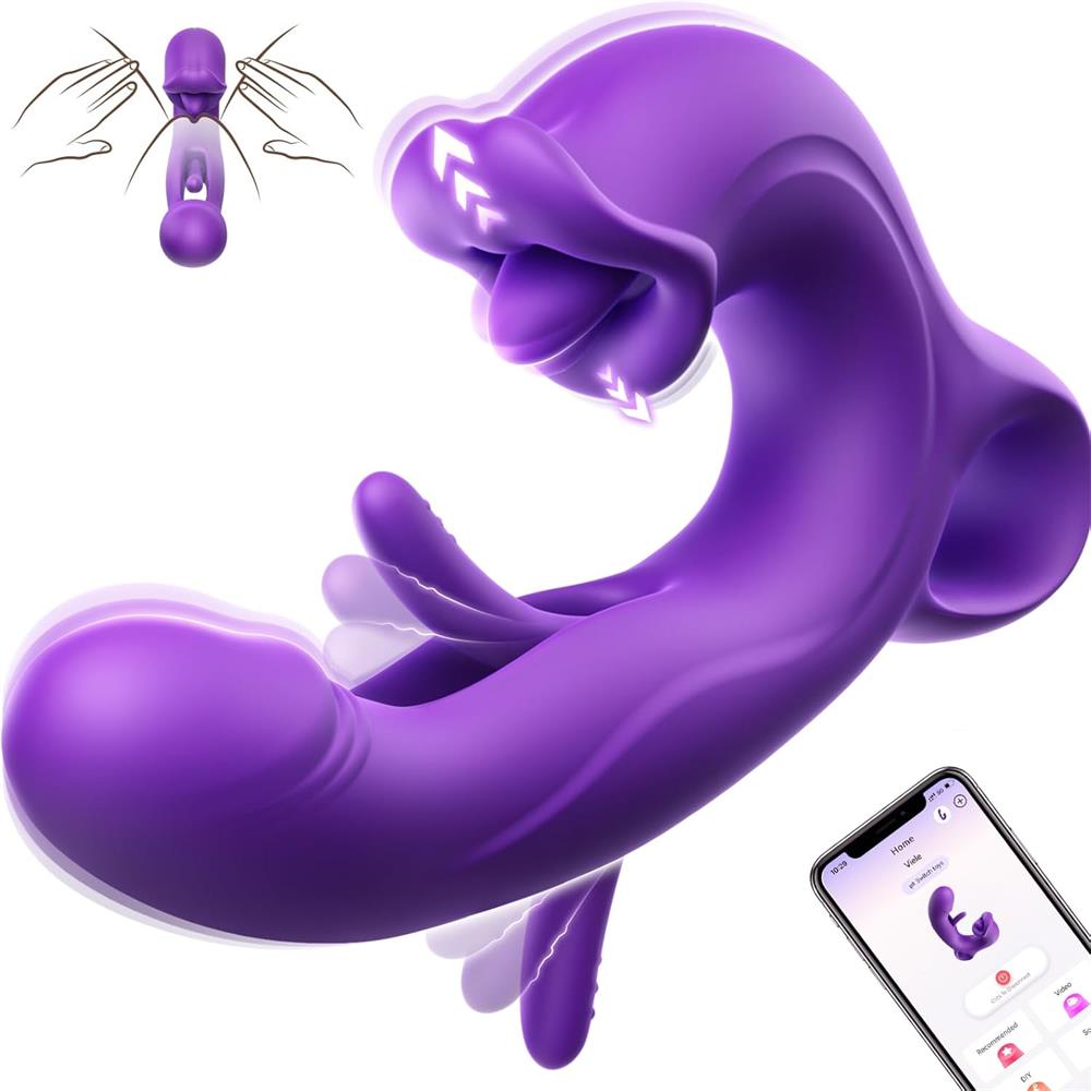 JOI PRO - Handheld & App Thrusting G Spot Vibrator Vibrator with Clit Licking Tongue #Fingering #She Fucks Him #Pussy Licking