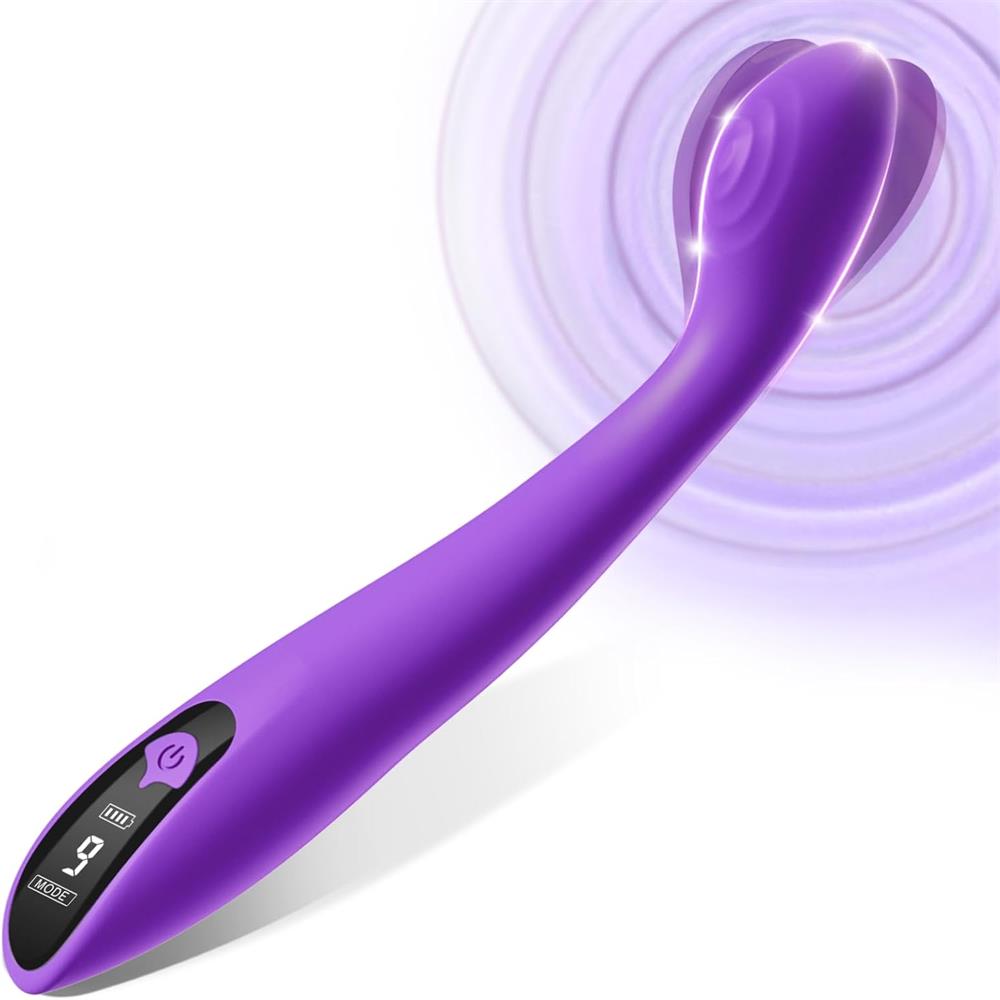 Soft Flexible Curved G Spot Vibrator – High Frequency Vibration Modes Clitoral Stimulator