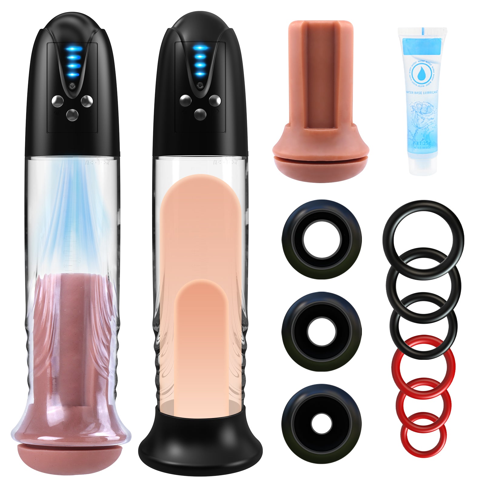 Adorime Electric Penis Vacuum Pump Sex Toy with Sensation Sleeve