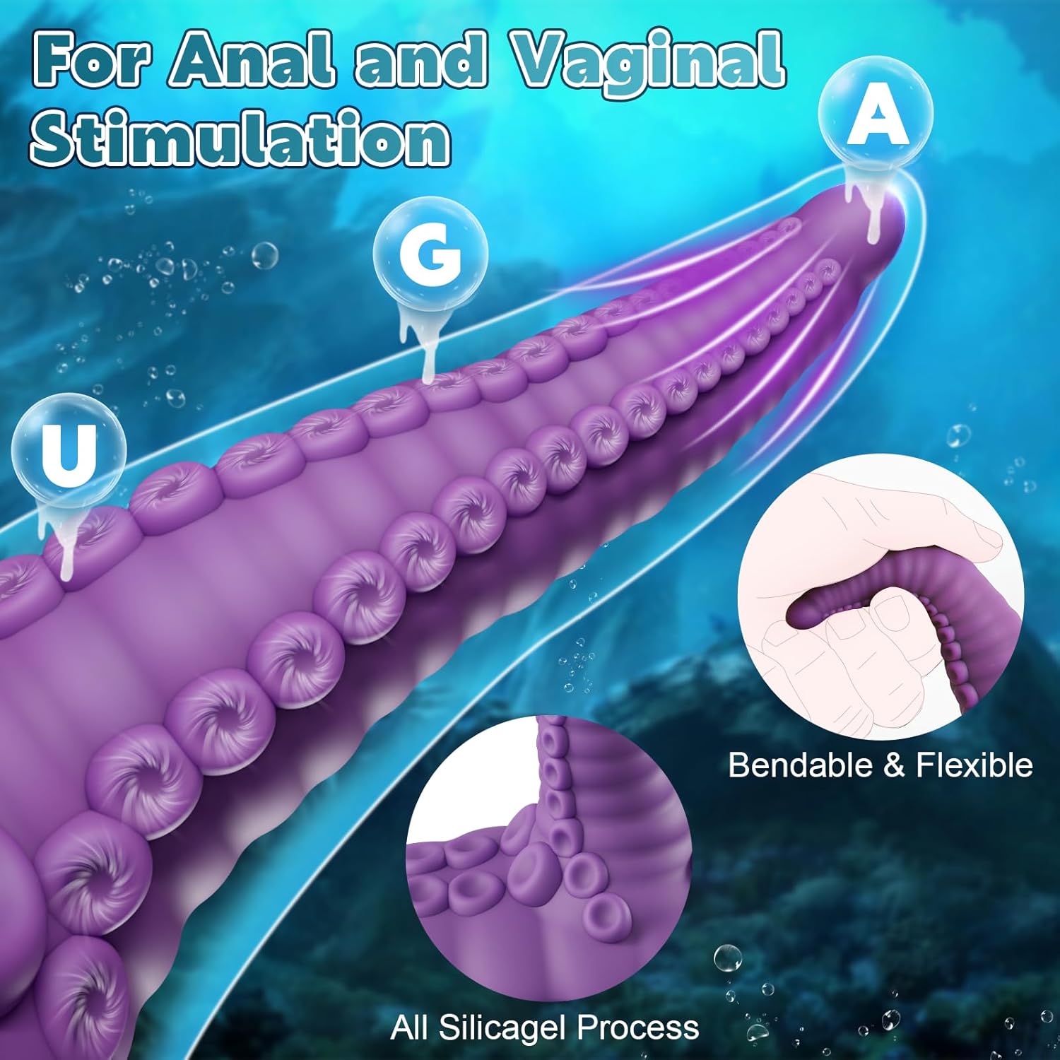 Fantasy Dragon Vibrating Suction Cup Dildo Silicone Tentacle Sucker