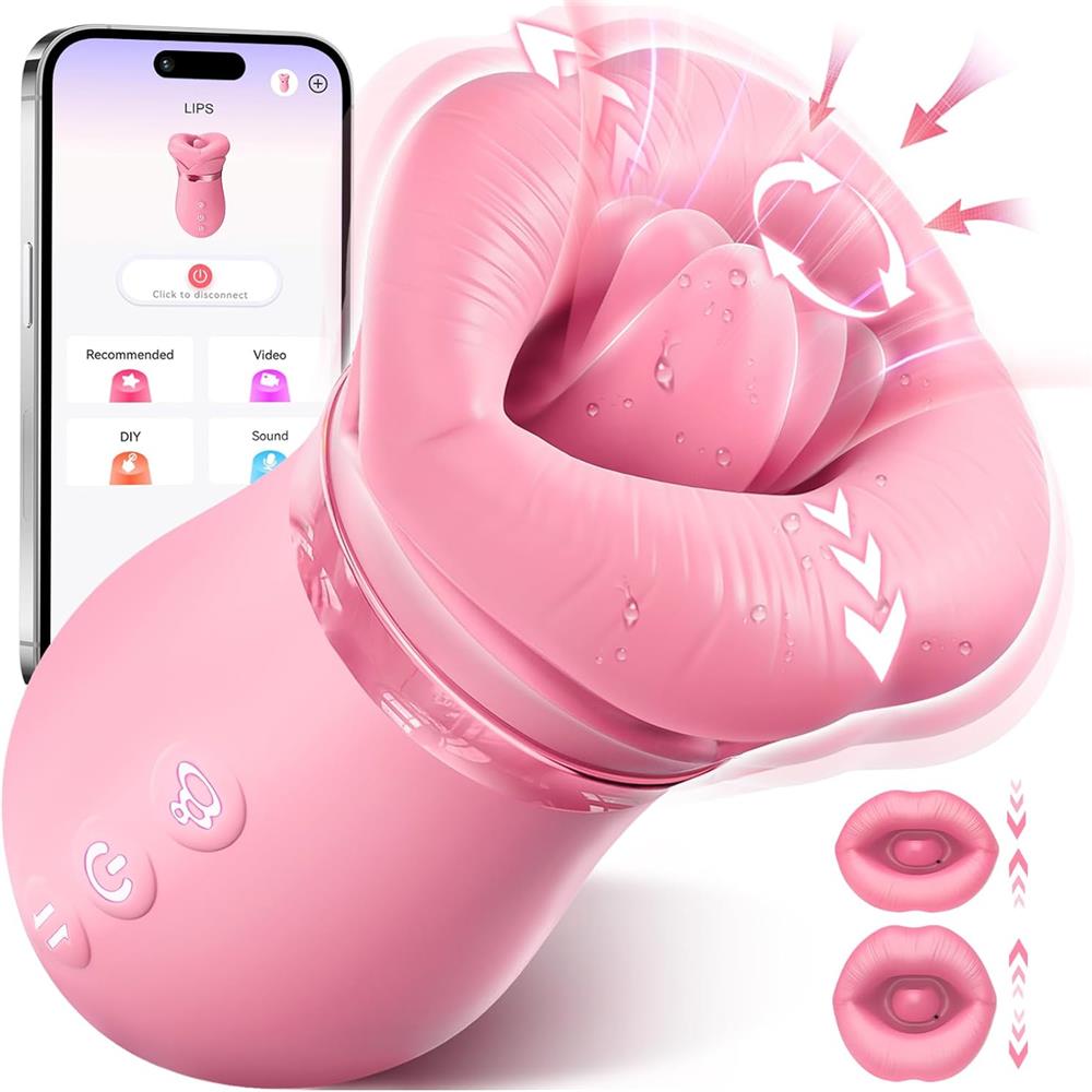 5IN1 Mouth Sucking Vibrator, 10 Tongue Licking, 3 Auto & 1 Manual Sucking