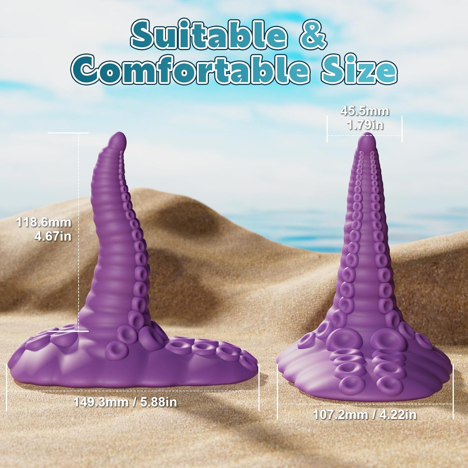 Fantasy Dragon Vibrating Suction Cup Dildo Silicone Tentacle Sucker