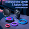 3 Pcs Different Sizes Multi-Coloured Silicone Penis Ring with Storage Box