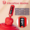 Rose Clitoral Vibrator - LED Display Mini Wand Massager with 10 Vibration Modes