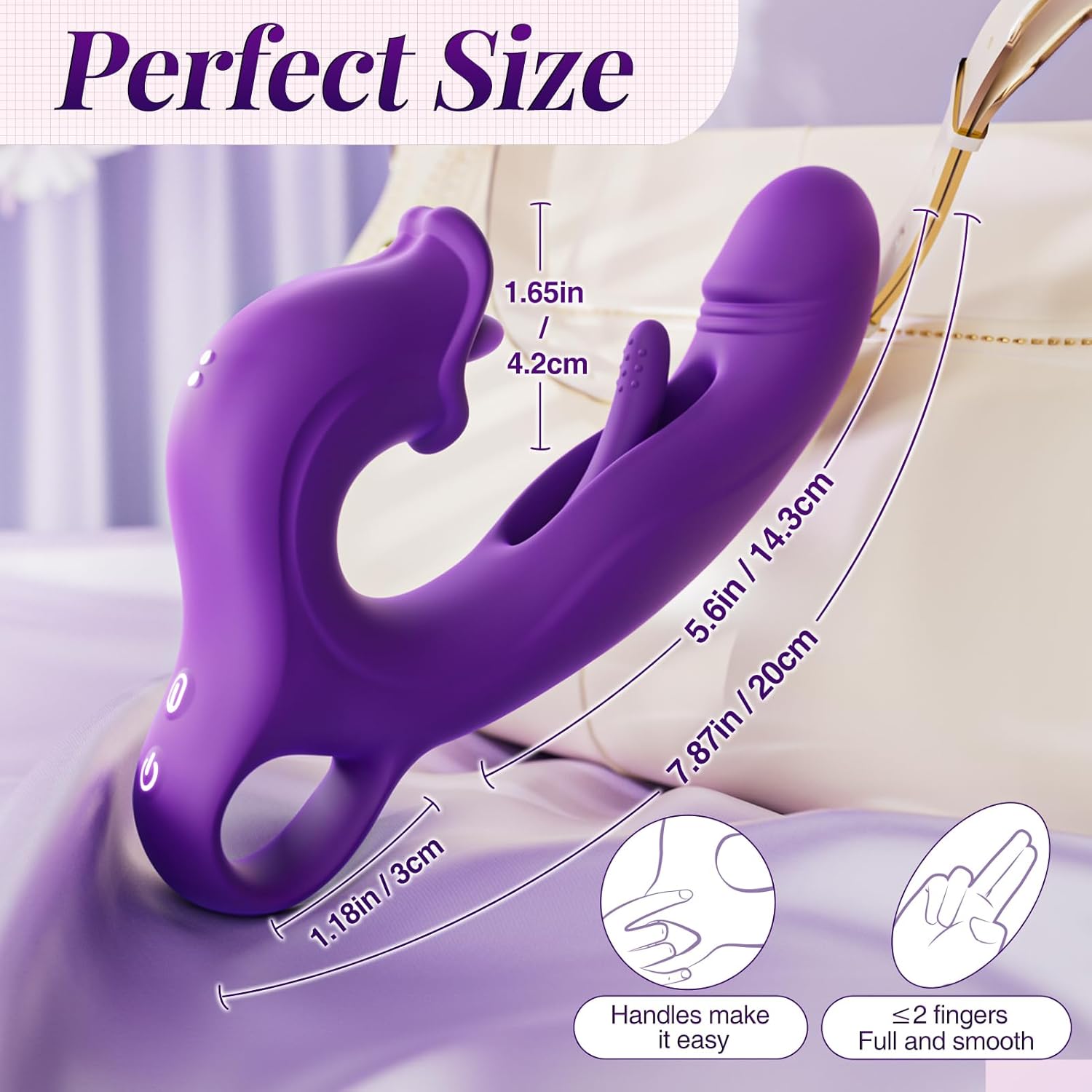 JOI PRO - Handheld & App Thrusting G Spot Vibrator Vibrator with Clit Licking Tongue #Fingering #She Fucks Him #Pussy Licking