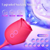 Rose Toy with Thrusting G Spot Vibrator & 10 Sucking Modes