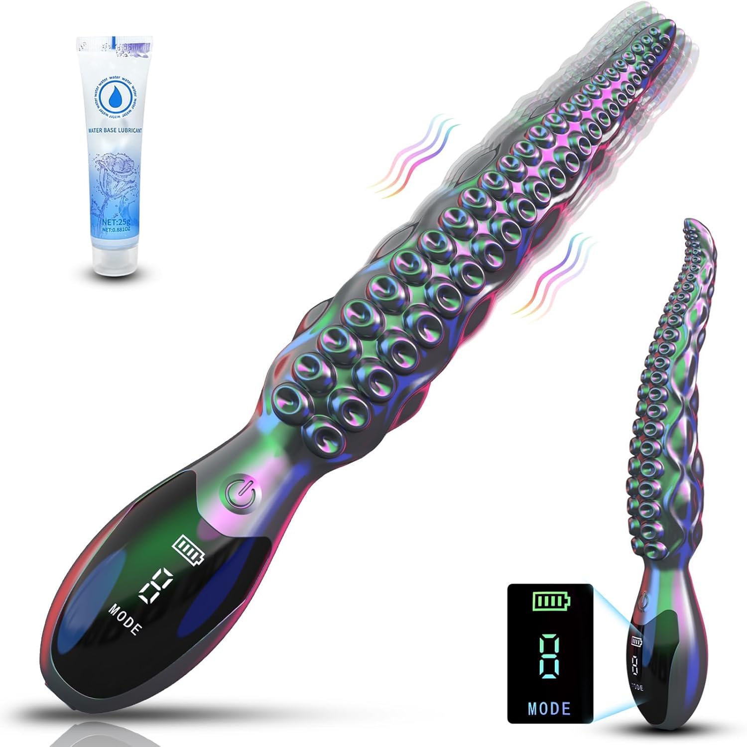 10.6" Tentavibe - Vibrating Tentacle Dildo LED Display Vibrator