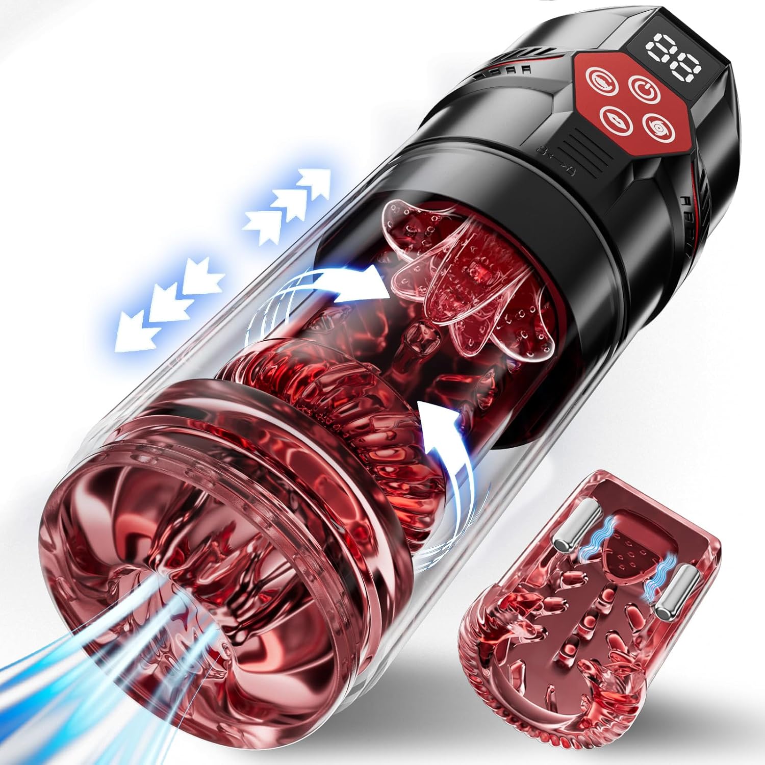 Upgrade 12 in 1 Automatic Male Masturbator Vacuum Pump with LCD Display