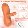 Novelty Ride-On 4.5 Inch DIldo Dual Vibrator with Remote Control