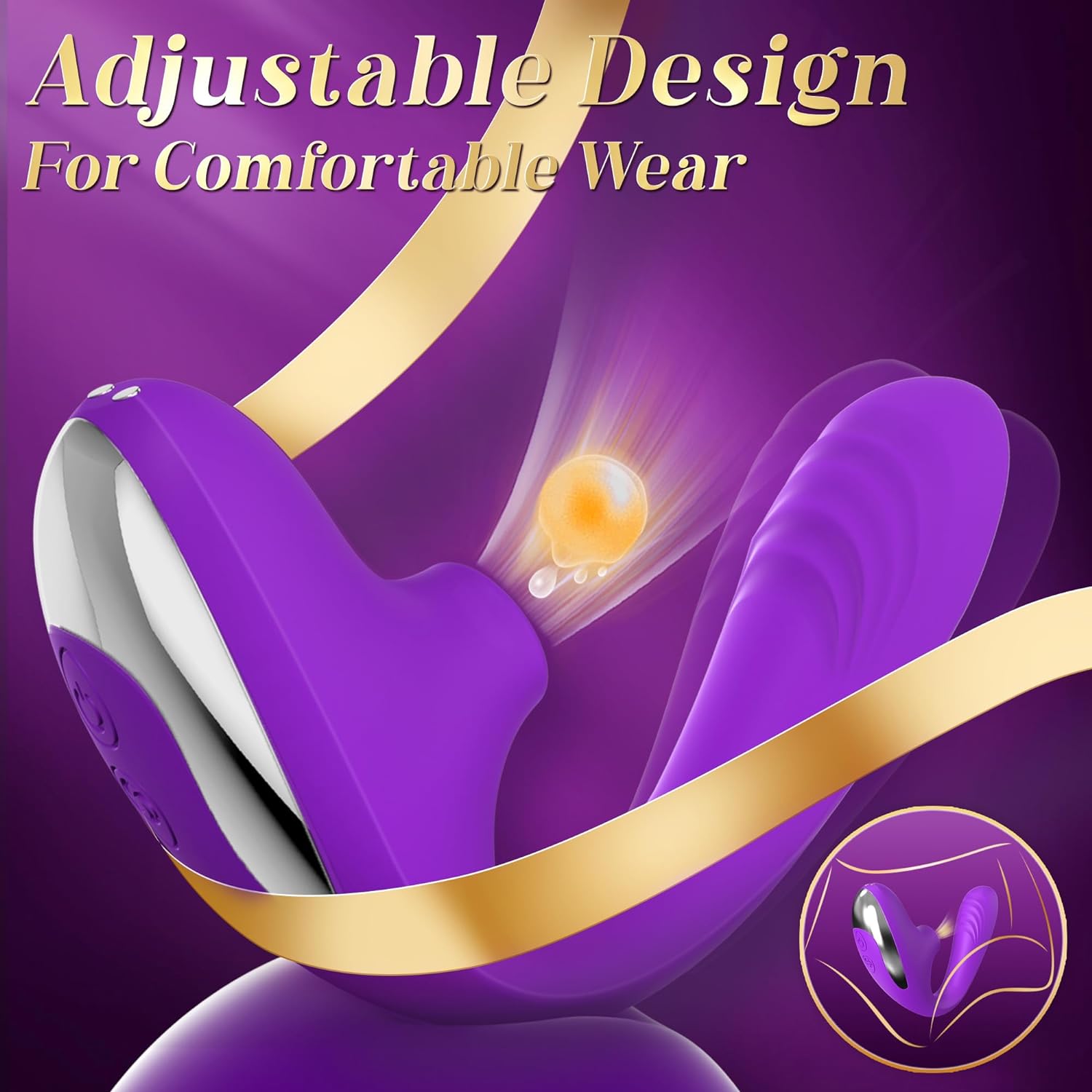 3 in 1 Adjustable Dildo Vibrator Sucking Stimulator with 10 Suction & Vibration Modes