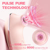 Heating Pulse Pure Sucker APP Remote Clitoral Vibrator with 5 * 5 Suction