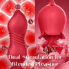 Rose Toy with Thrusting Dildo for Couples - Clitoral Nipple Licker for Woman