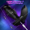 Premium Liquid Silicone Dildo Anal Vibrator with 10 Vibrating Modes 4.7 Inch