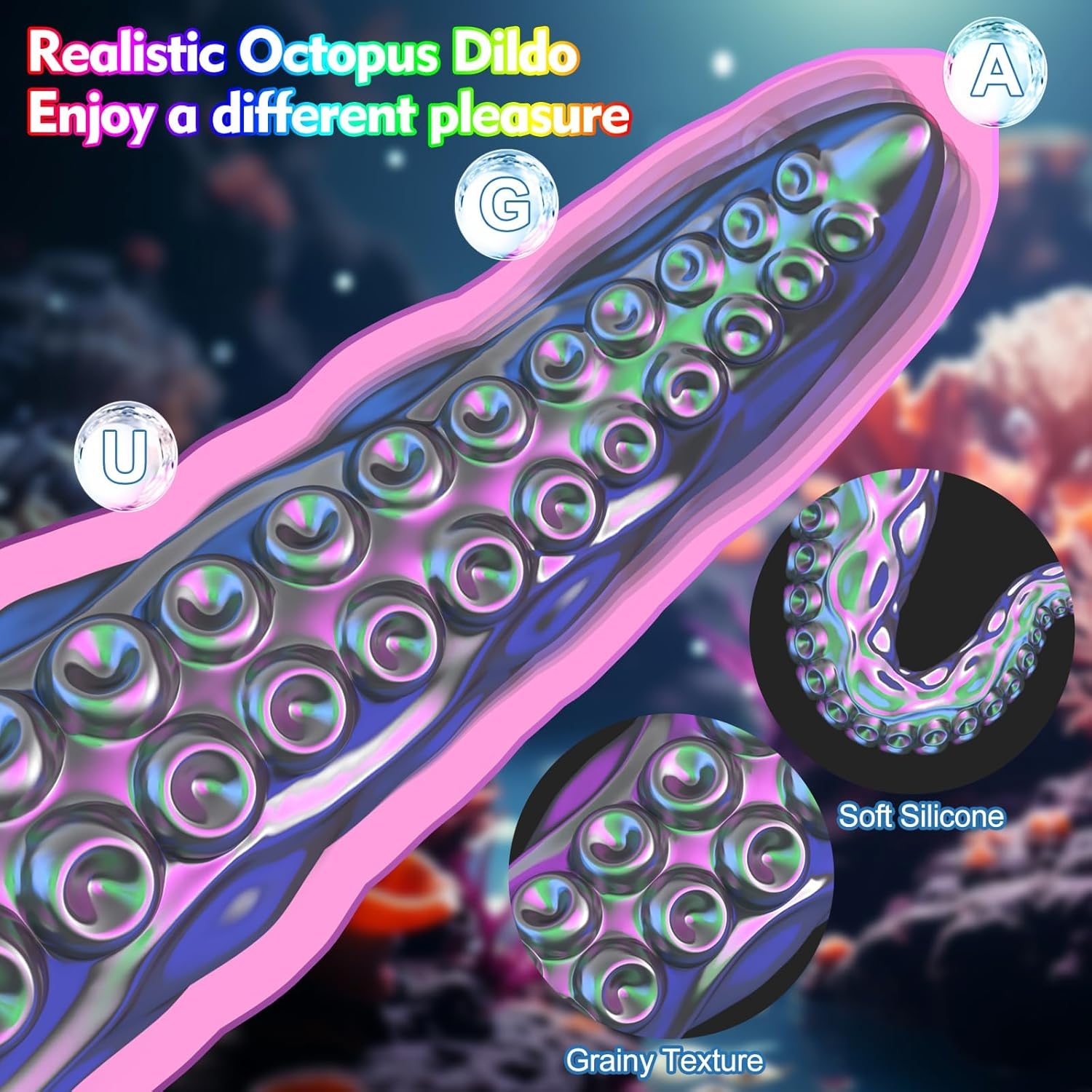 10.6" Tentavibe - Vibrating Tentacle Dildo LED Display Vibrator