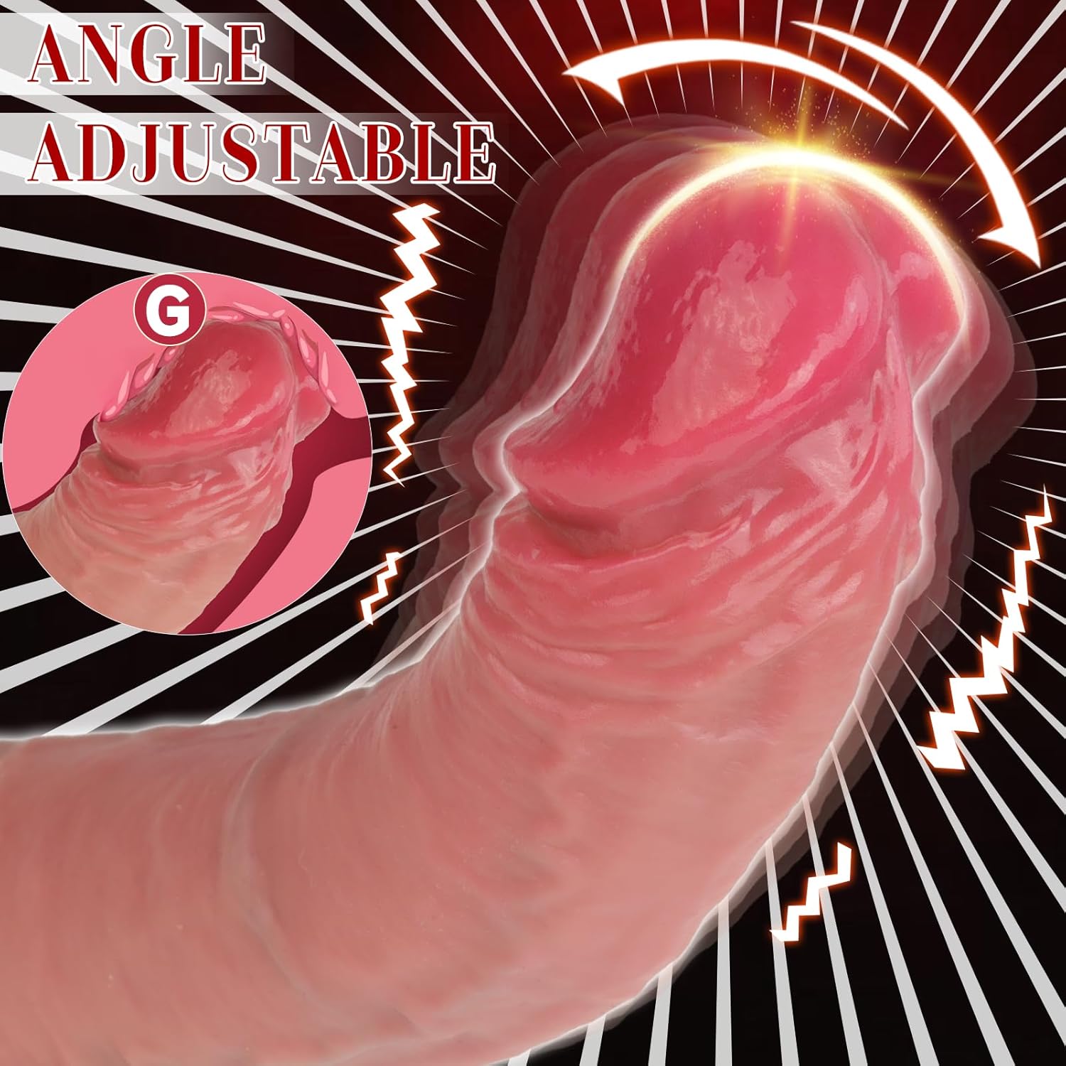 10" Realistic Dildo Sex Machine with 9 Thrusting & Wiggle-Vibration