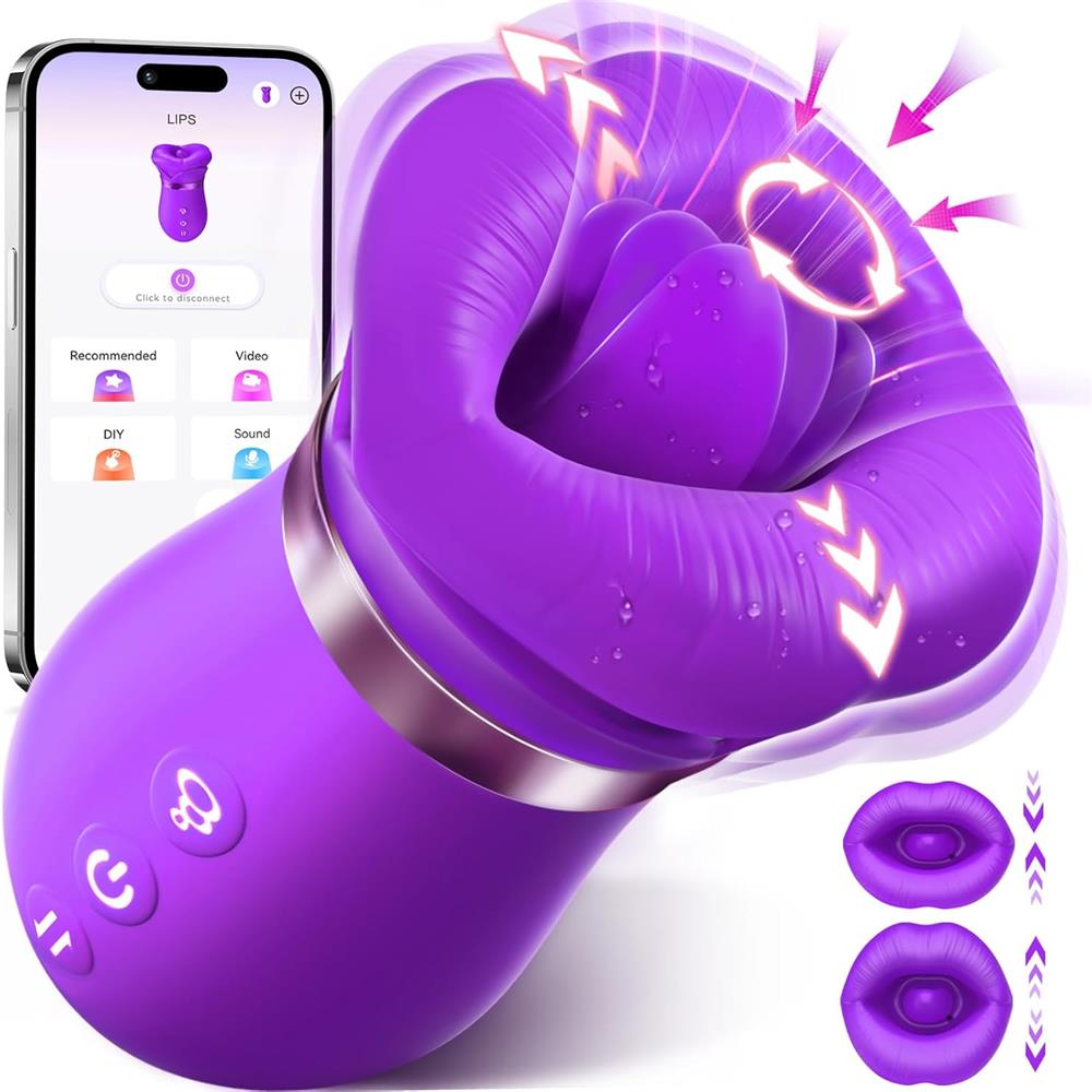 5IN1 Mouth Sucking Vibrator, 10 Tongue Licking, 3 Auto & 1 Manual Sucking