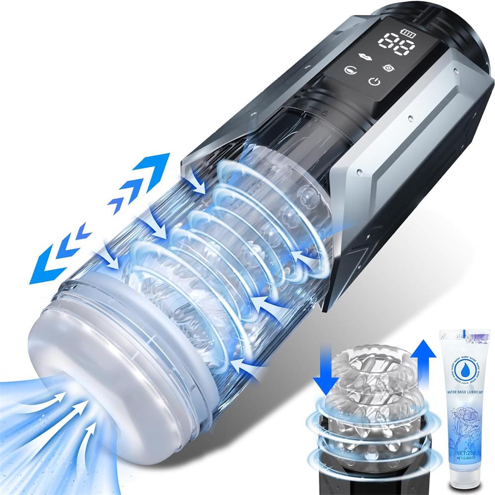 WARRIOR Ultra Quiet Auto Thrusting Stroker Automatic Male Masturbator (<55dB)