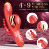 4 in 1 Rabbit Vibrator Dildo with Anal Beads & Pen Vibrator