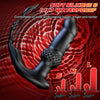 Sleek Dual Motor Prostate Massager with Double Cock Ring 6.2 Inch