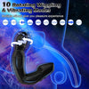 Novel Mecha Appearance Prostate Vibrator Sex Stimulator with 360° Rotating Head 4.5Inch