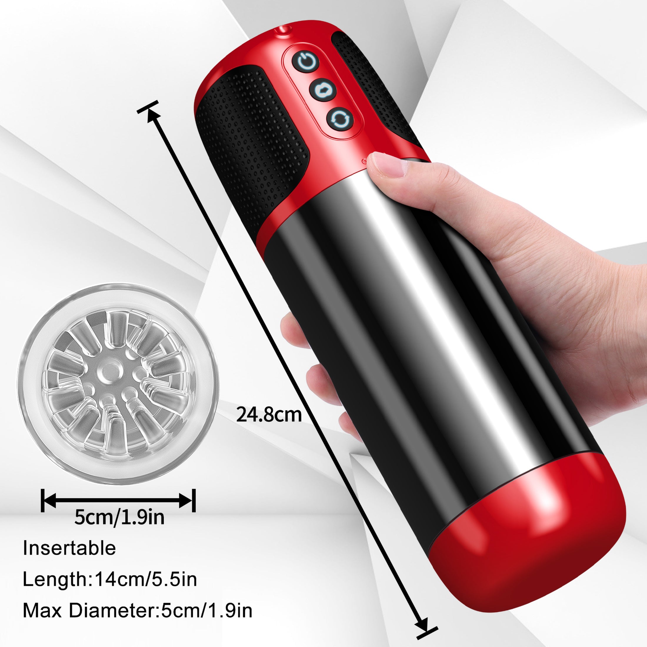 Adorime Automatic Sucking Rotating Male Masturbator Cup with 7 Rotating & Vacuum Suction Modes, Full Waterproof ,Adult Sex Toys for Men