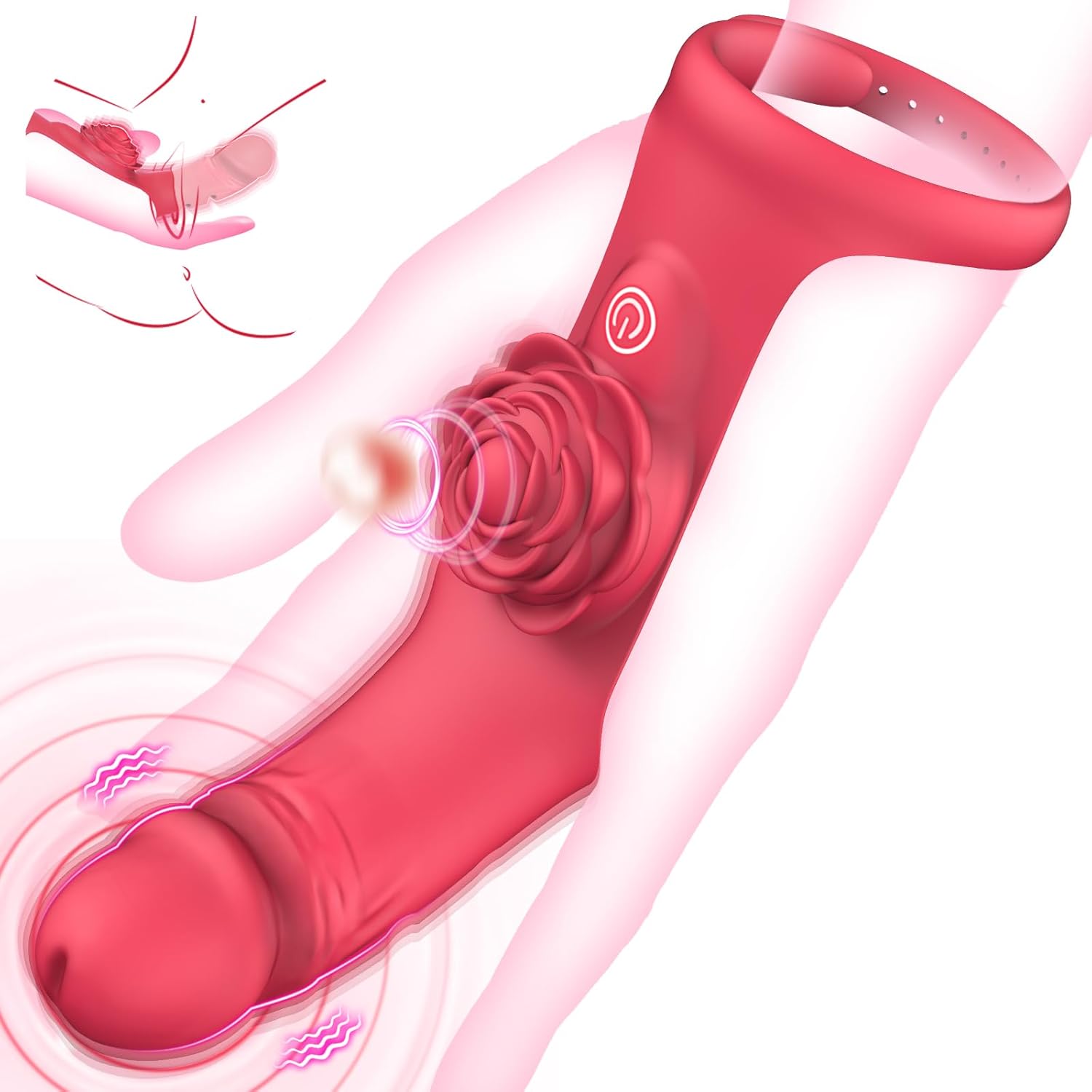 G Spot Finger Rose VibratorToy