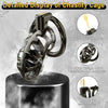 Male Metal Cock Chastity Cage Locked with 3 Active Sizes Rings 2 Keys